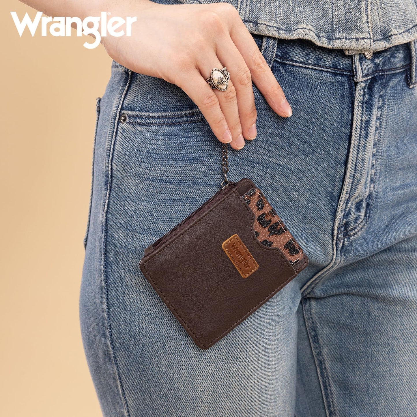 Montana West X Wrangler Credit Card Holder for Women Wallet Card Case Small Ladies Female Pocket Wallet