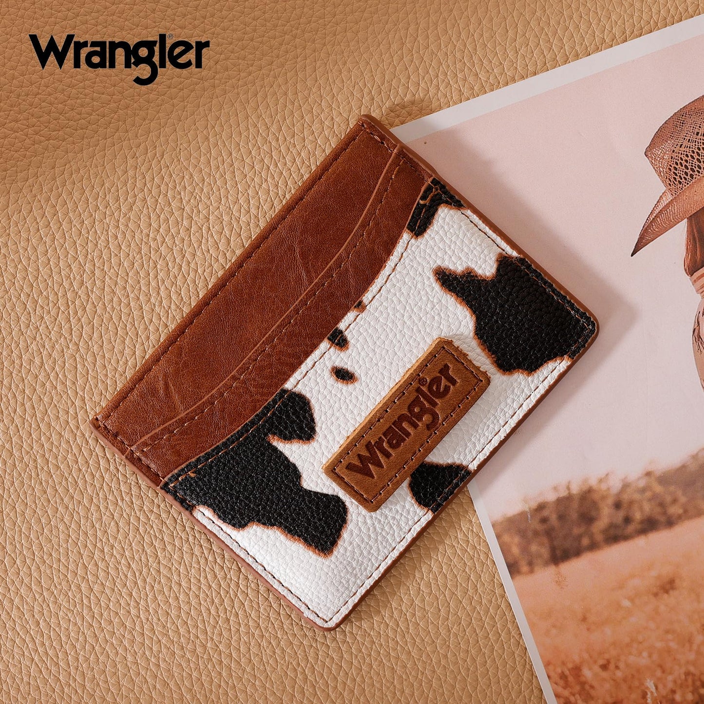 Montana West X Wrangler Credit Card Holder for Women Wallet Card Case Small Ladies Female Pocket Wallet
