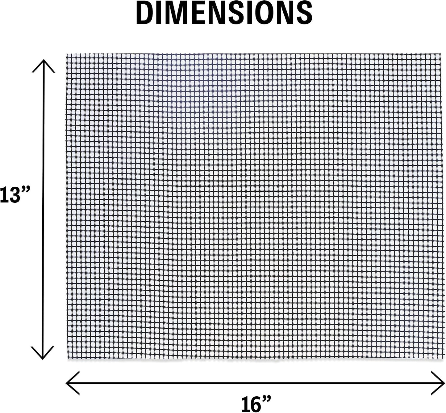 Barbecue Grill Mesh | 13" x 16" Grill Topper for Outdoor Grill | Heat Resistant Up to 450°F