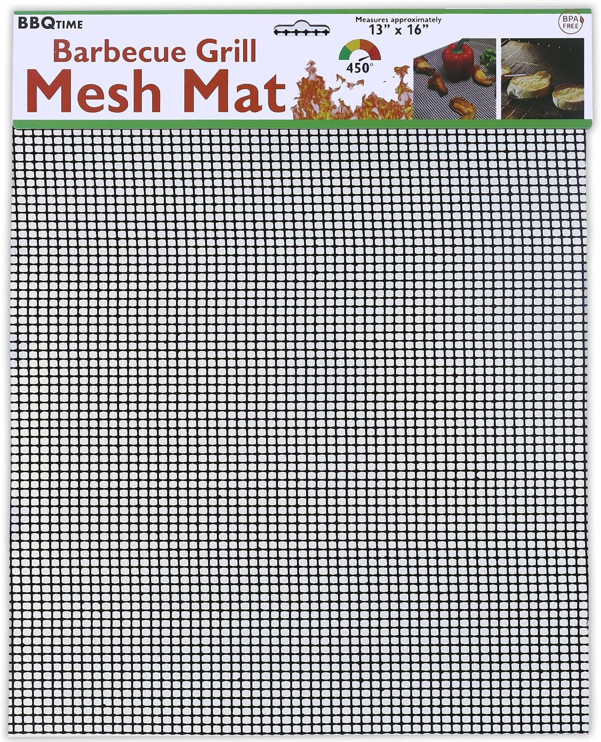 Barbecue Grill Mesh | 13" x 16" Grill Topper for Outdoor Grill | Heat Resistant Up to 450°F