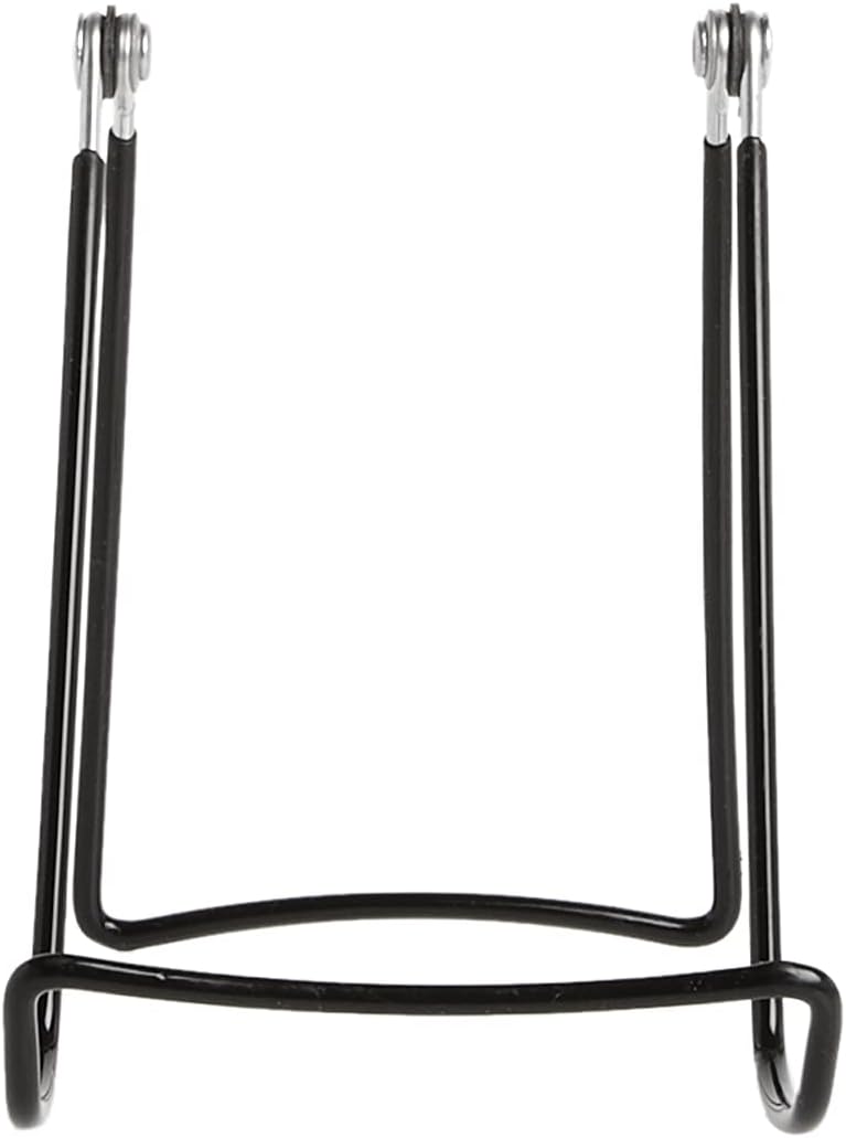 12-Pack 6A Gibson Holders for Plates, China, Platters, Kitchenware, Frames, Artwork, More - Two Wire Display Stand - Black