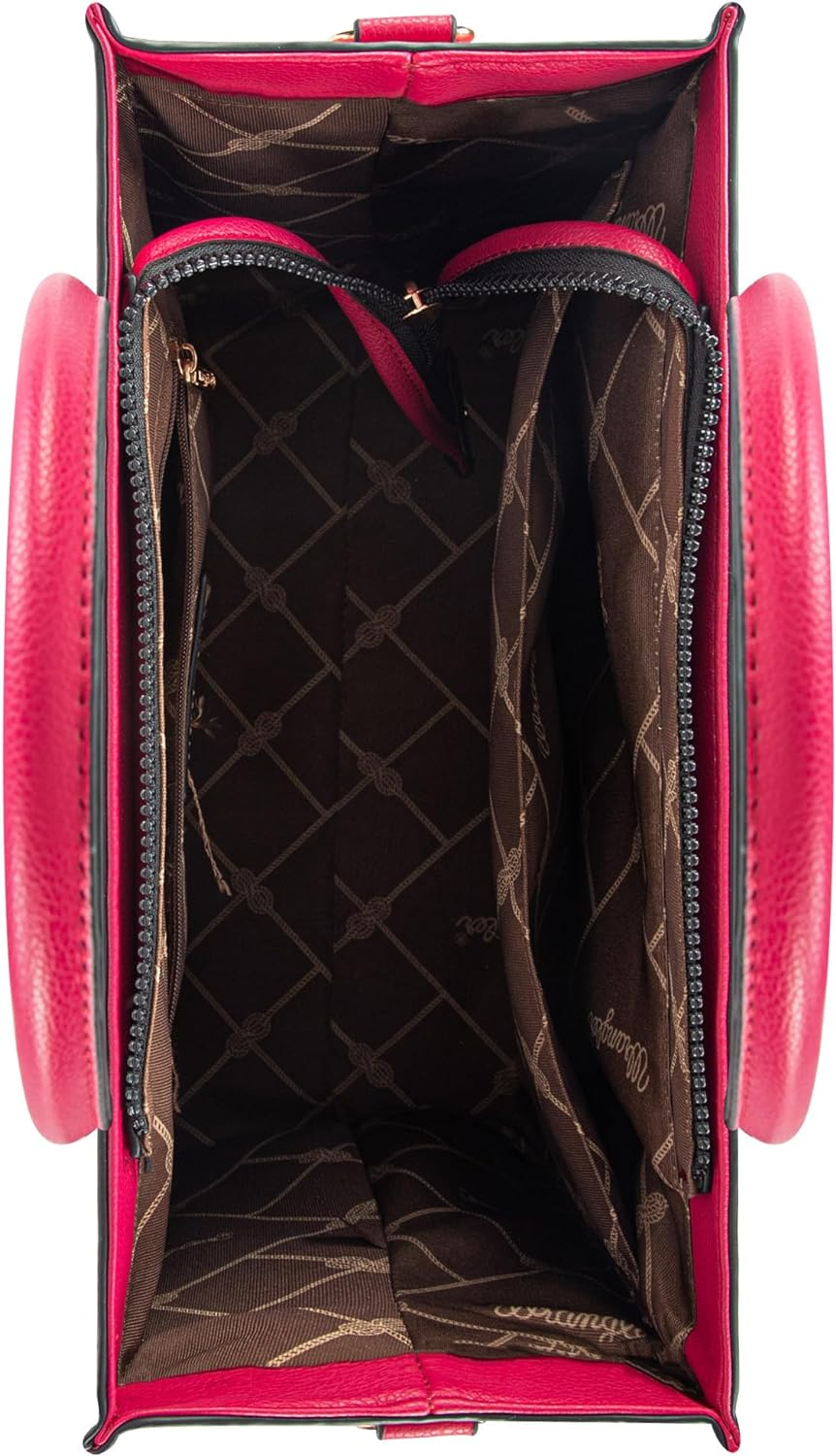 Wrangler Tote Bag for Women Shoulder Purse Handbag with Zipper Crossbody Bag