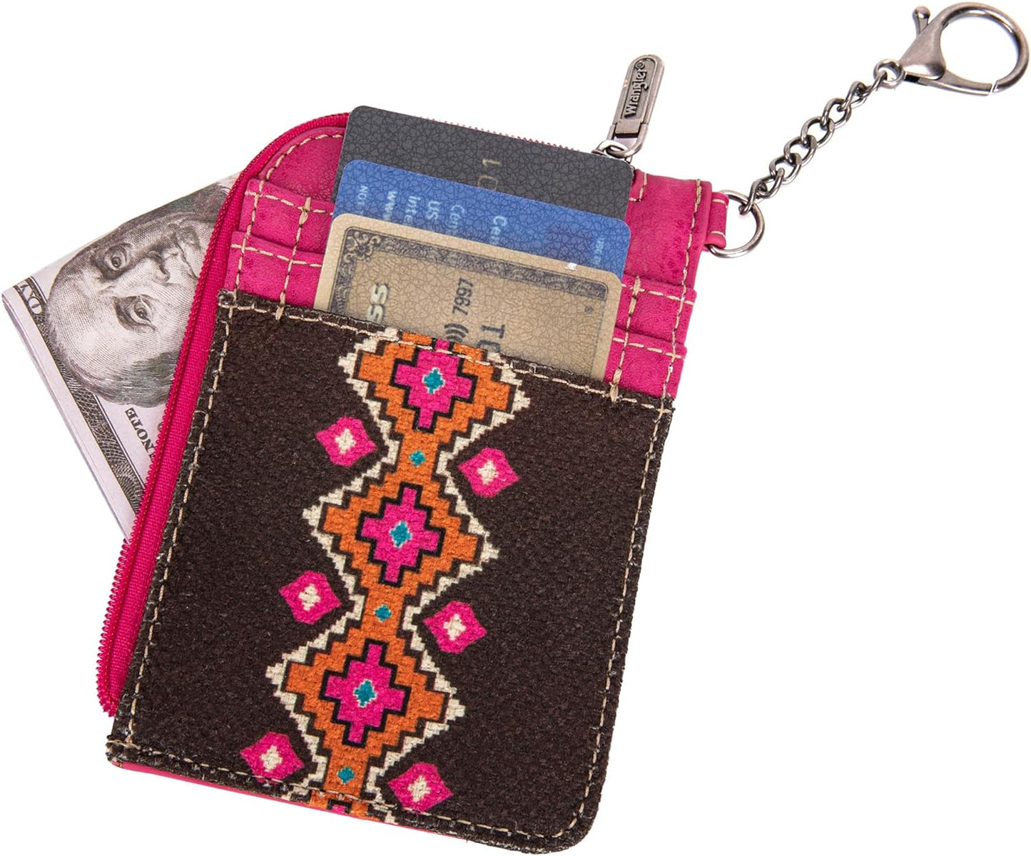 Montana West Wrangler Card Wallet Boho Aztec Credit Card Holder for Women