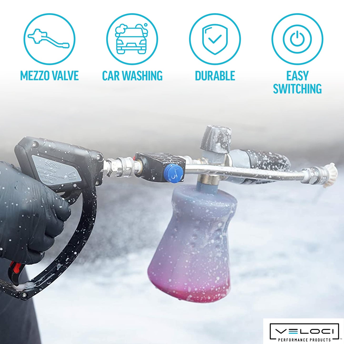 MTM Hydro Pressure Washer and Foam Cannon Extension Wand, High Pressure Foam Sprayer 3700 PSI for Car Wash and Detailing, Pressure Washer Accessories