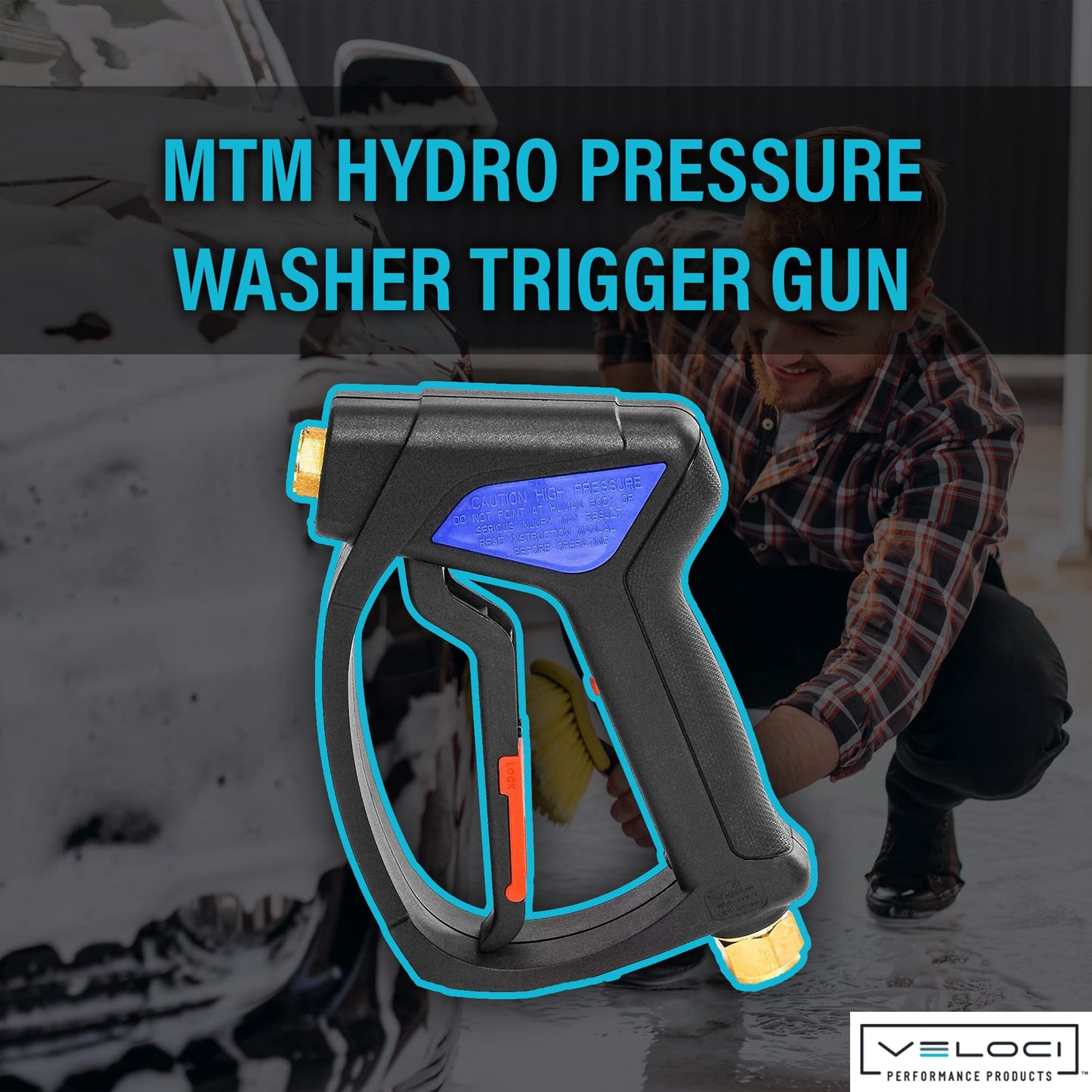 MTM Hydro SG35 Pressure Washer Car Wash Sprayer Gun, High Pressure 5000 PSI Power Washer Attachment for Boat, Roof, Car Washing