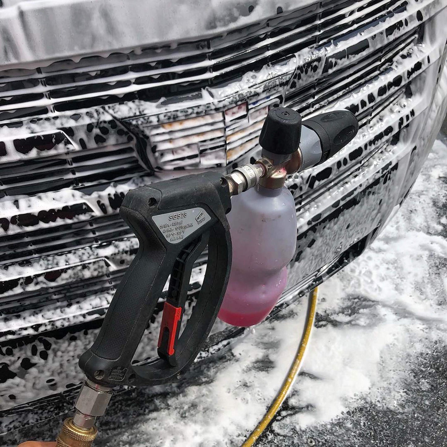 MTM Hydro SGS28 Pressure Washer Car Wash Sprayer Gun with Swivel, Stainless Steel QC Fittings, High Pressure 4000 PSI Power Washer Attachment for Boat, Roof, Car Washing