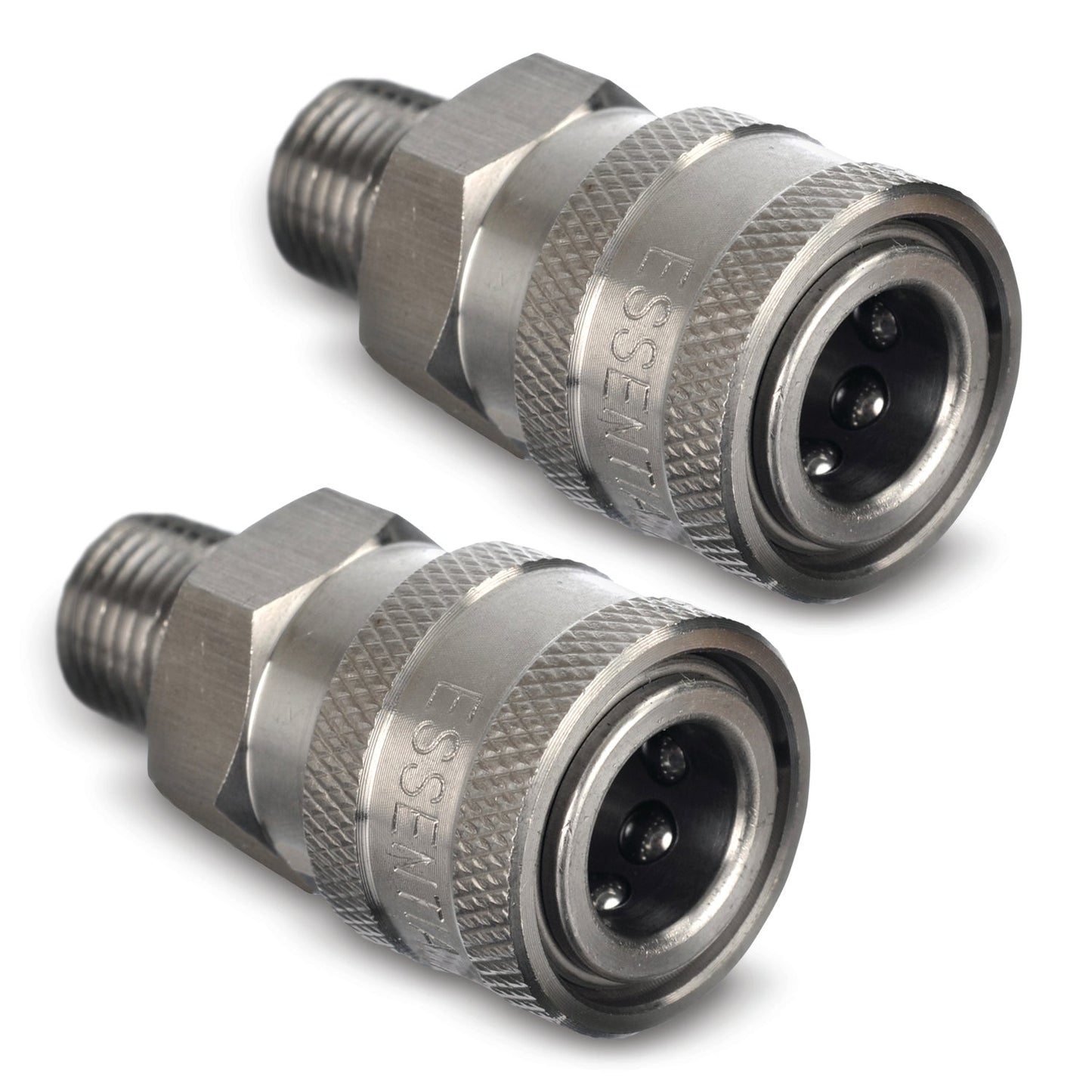 Stainless Steel Pressure Washer Quick Connect Fittings Set Of 2 | Male