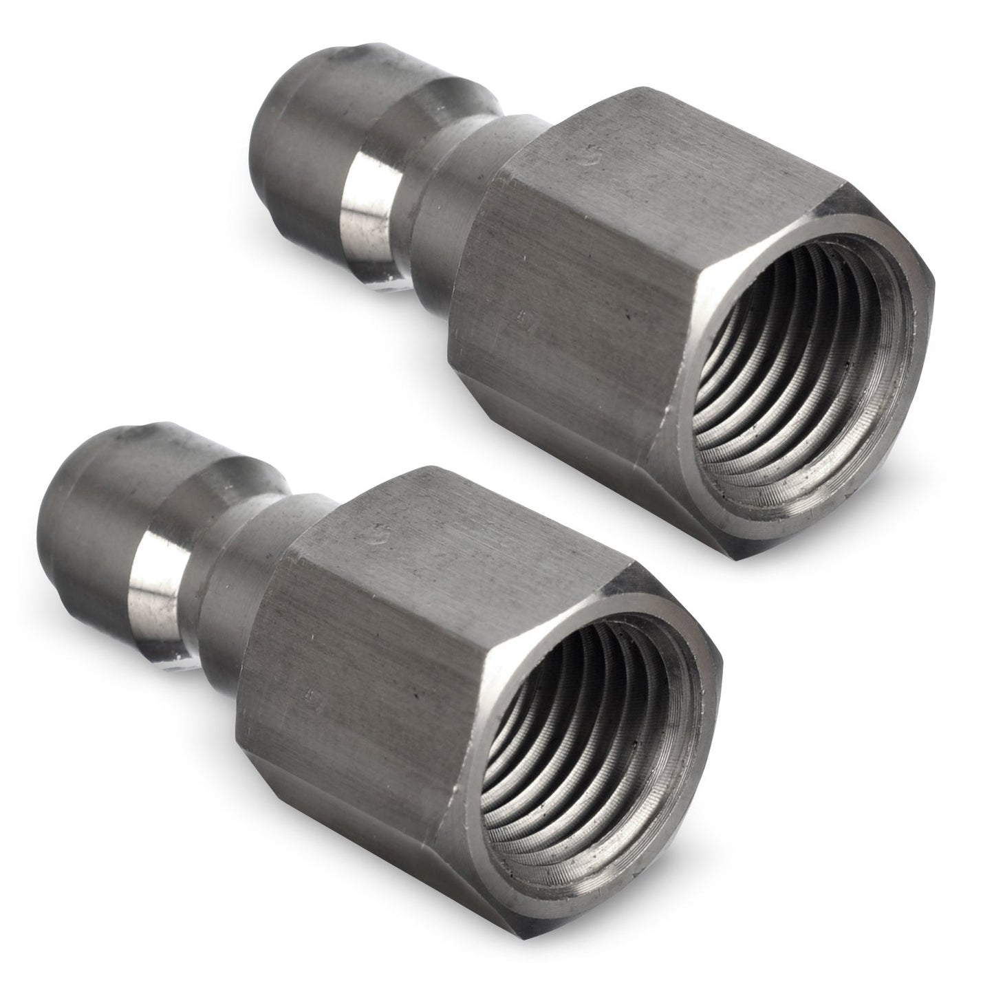 Stainless Steel Pressure Washer Quick Connect Plugs Set Of 2 | Female