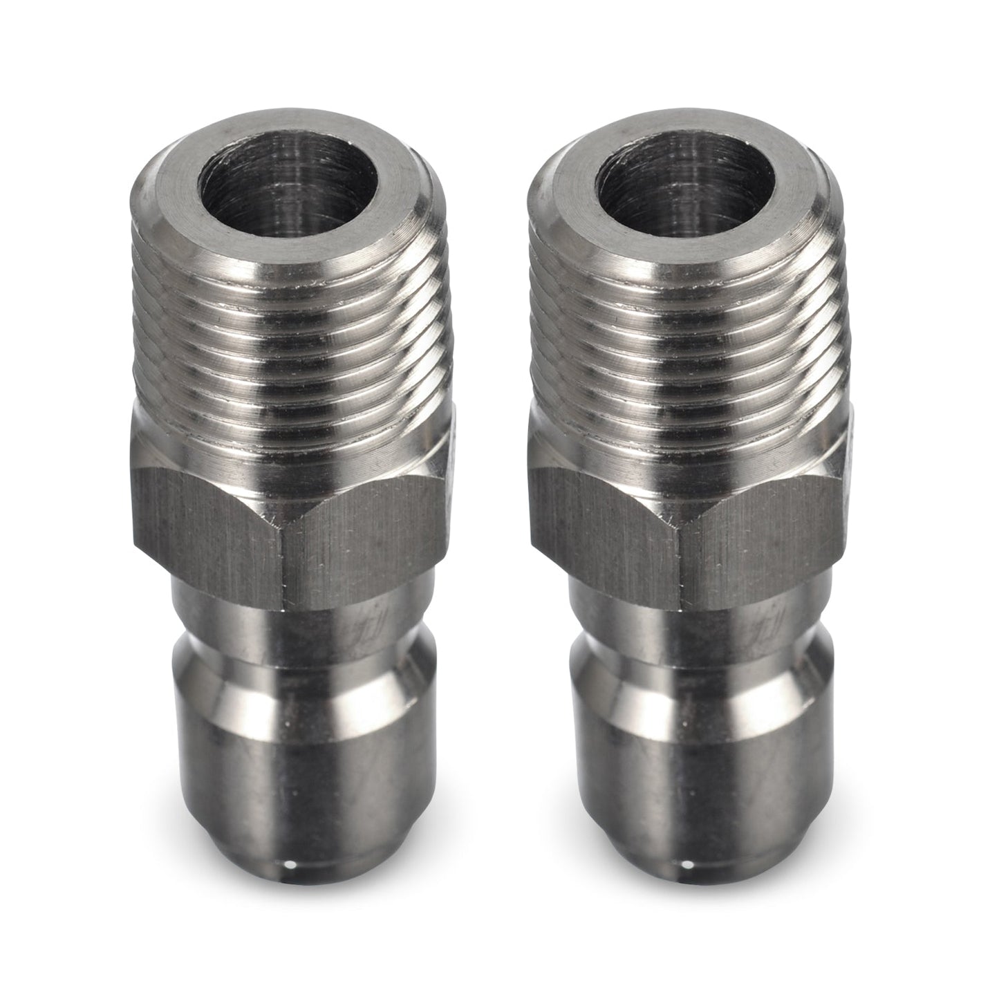 Stainless Steel Pressure Washer Quick Connect Plugs Set Of 2 | Male